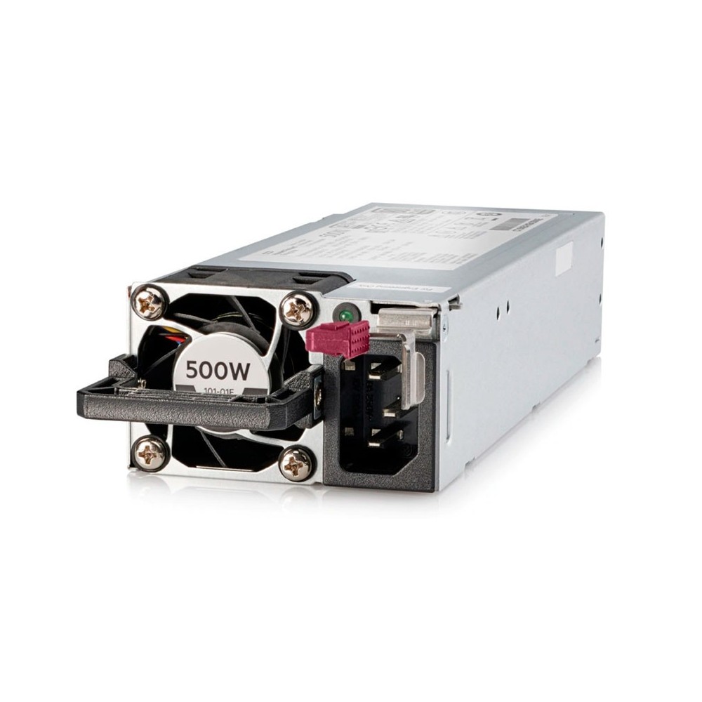 Fuente de alimentación HPE 865408-B21, 500W, 100V - 240VAC, 80 Plus Platinum, Hot-Plug.
