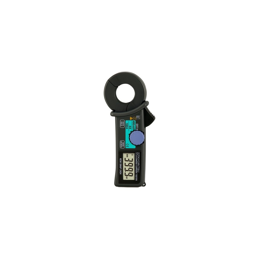Kyoritsu - Pinza detector de fuga de corriente 2434 de 400MA/100A, 28MM