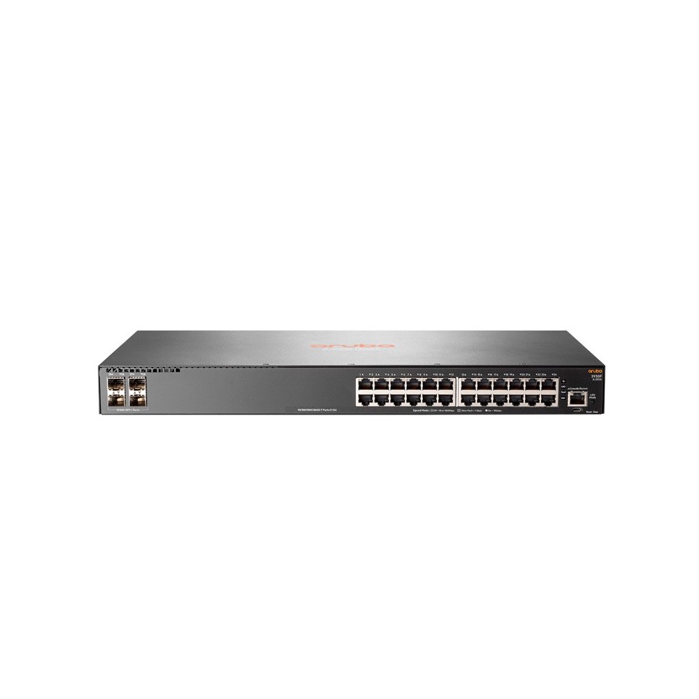 Switch HPE Aruba 2930F, 24 RJ-45 GbE, 4 SFP+ 1/10GbE.